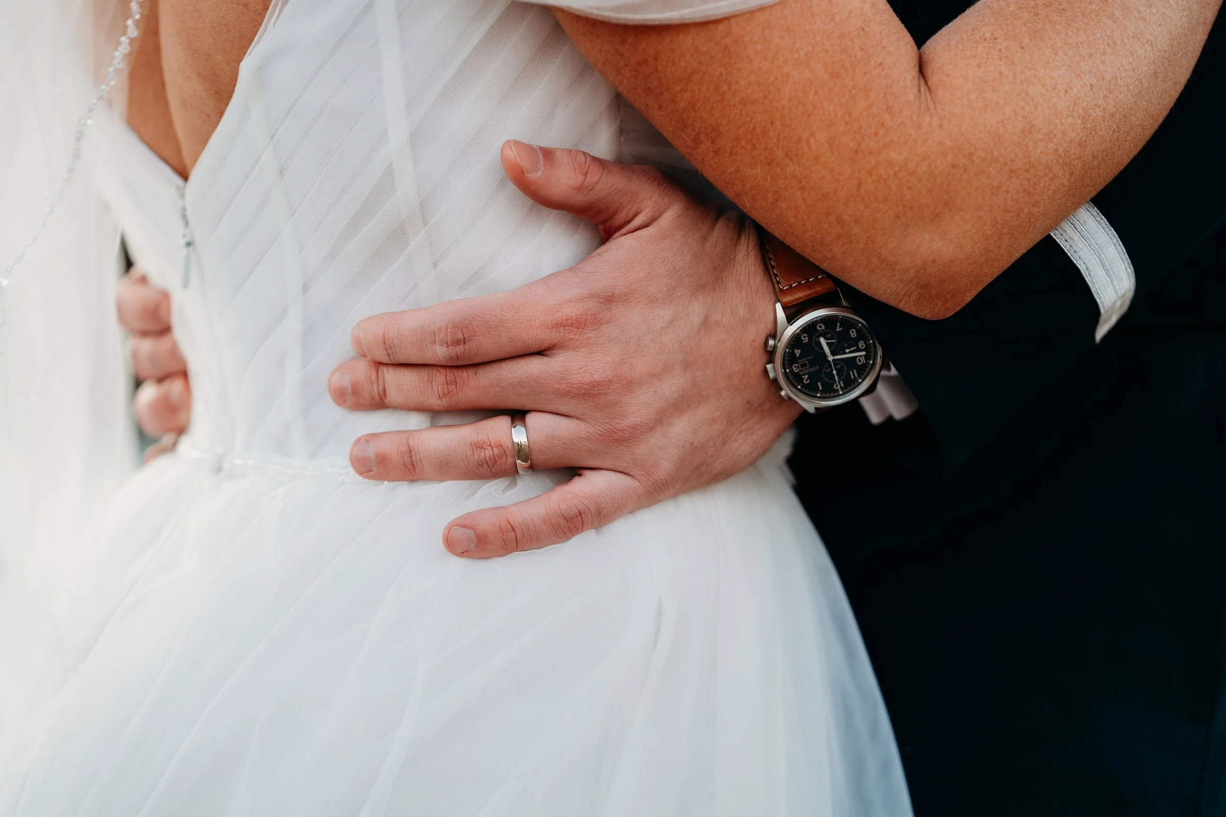 Bride and groom wedding portrait